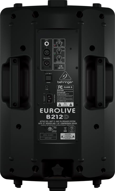 Behringer B212D 550W 2-way powered speaker