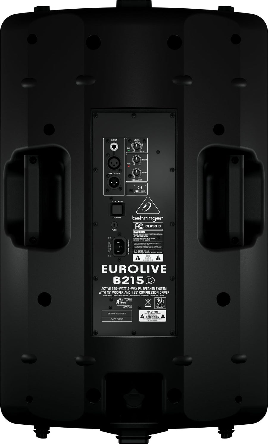 Behringer B215D 550W 2-way 15" powered speaker