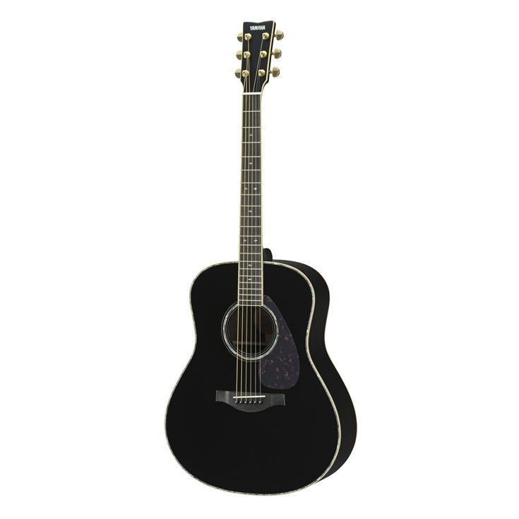 Yamaha LL16D Jumbo Acoustic Electric Guitar w/Hard Bag - Black