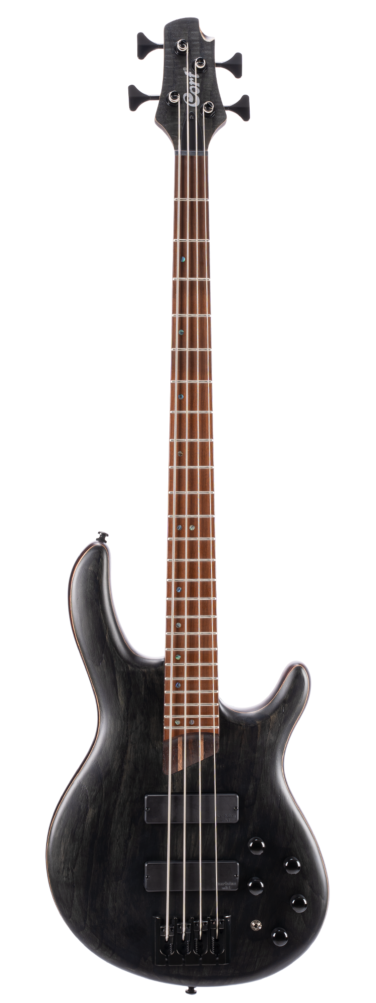 Cort B4-Element 4-String Bass - Open Pore Trans Black