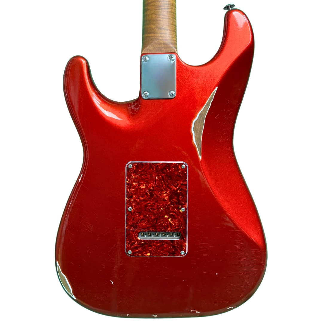 Suhr Dealer Select Classic Antique HSS - Roasted Flame Maple Neck / Rosewood FB - Candy Apple Red