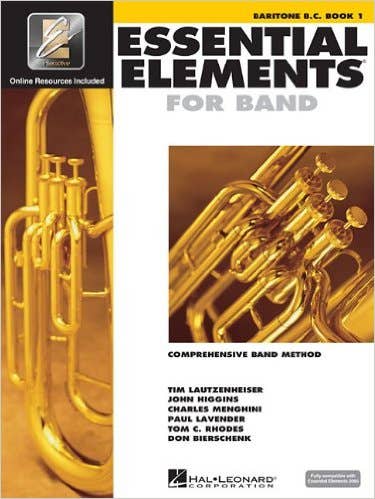 essential elements for band book 1 for baritone bass clef (HAL LEONARD)