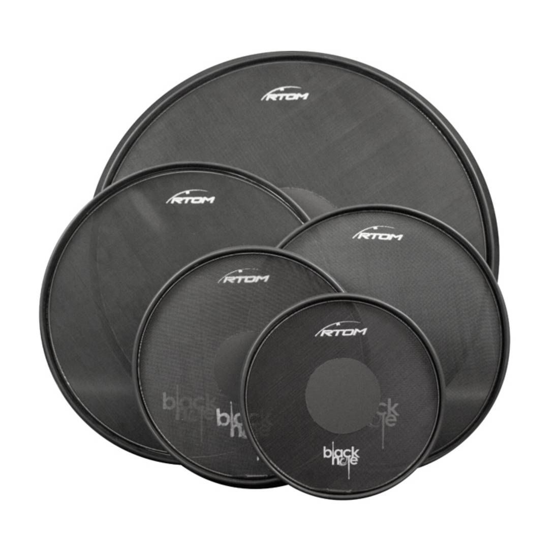 Rtom  10, 12, 16, 22 + 14"  Fusion Plus Combo Pack - Black Hole Practice