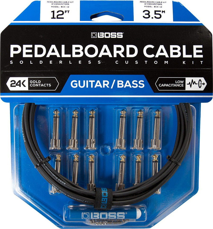 Boss Solderless Pedalboard Cable Kit - 12 Connectors