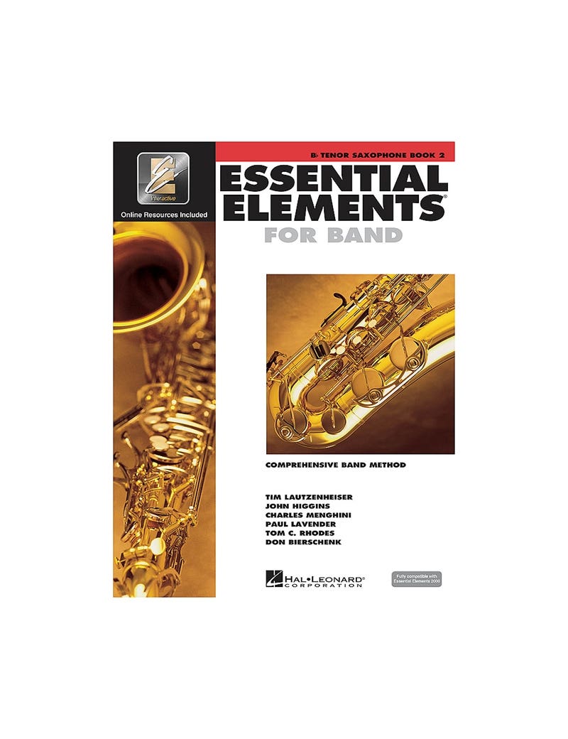 Essential Elements For Band Bk2 Tenor Sax Eei