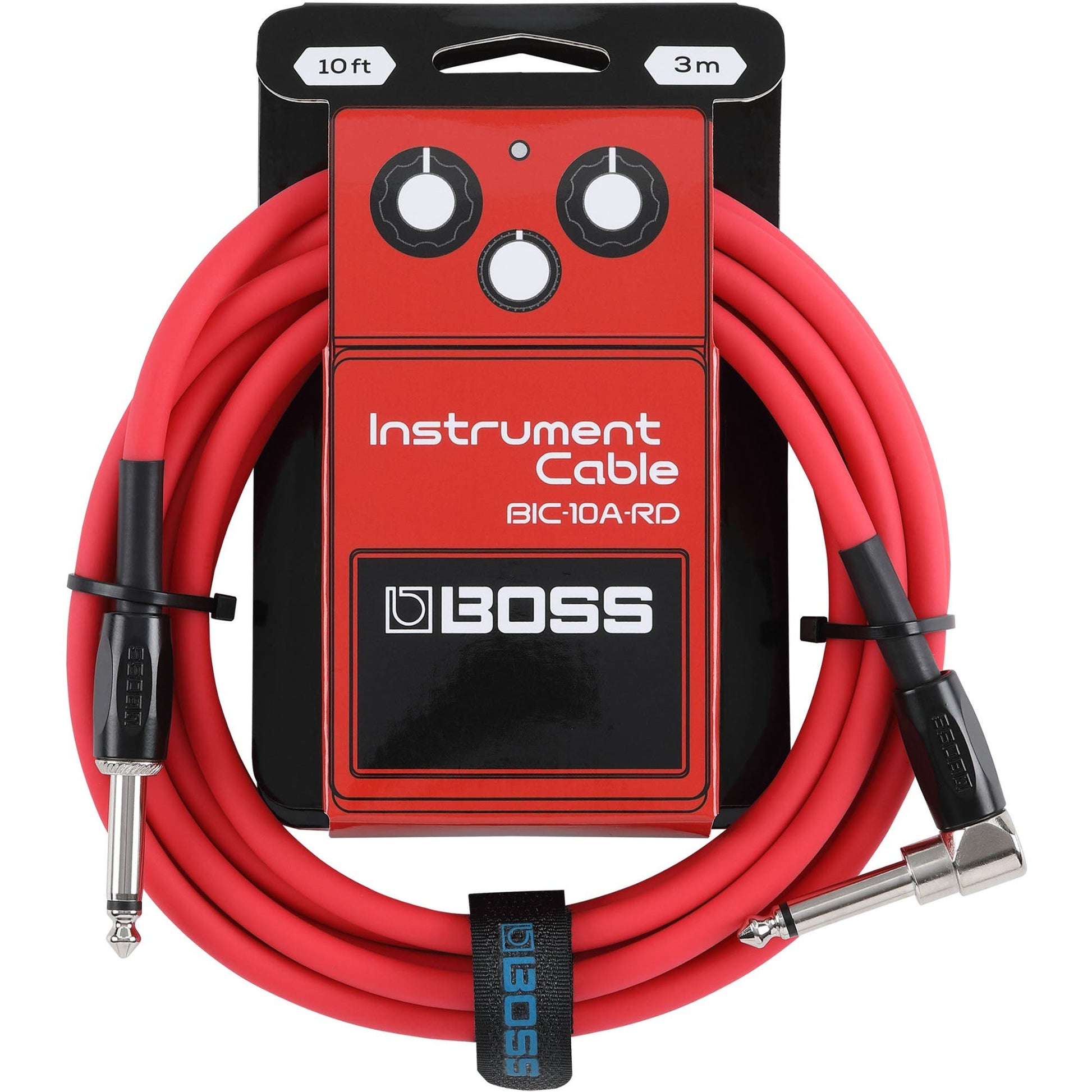 Boss Instrument Cable 10ft/3m AS - Red