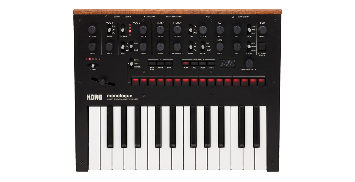 Korg Monologue Analog Monophonic Synth -Black