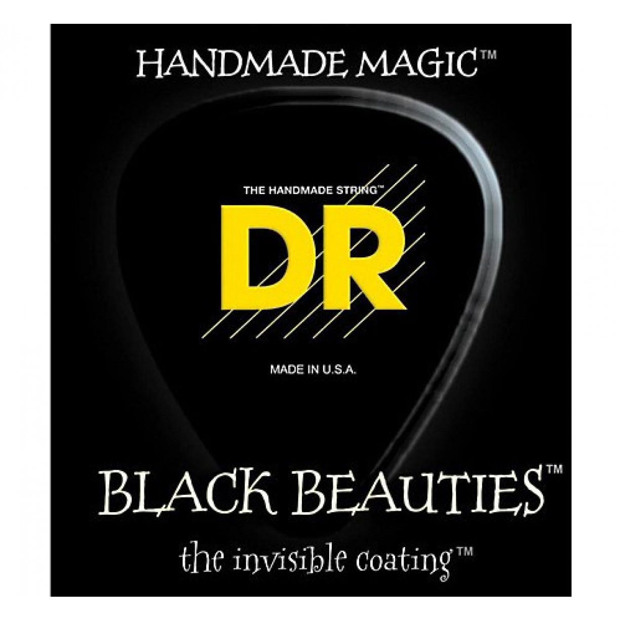 DR Strings 'Black Beauties' Coated Electric String Set - 12-53