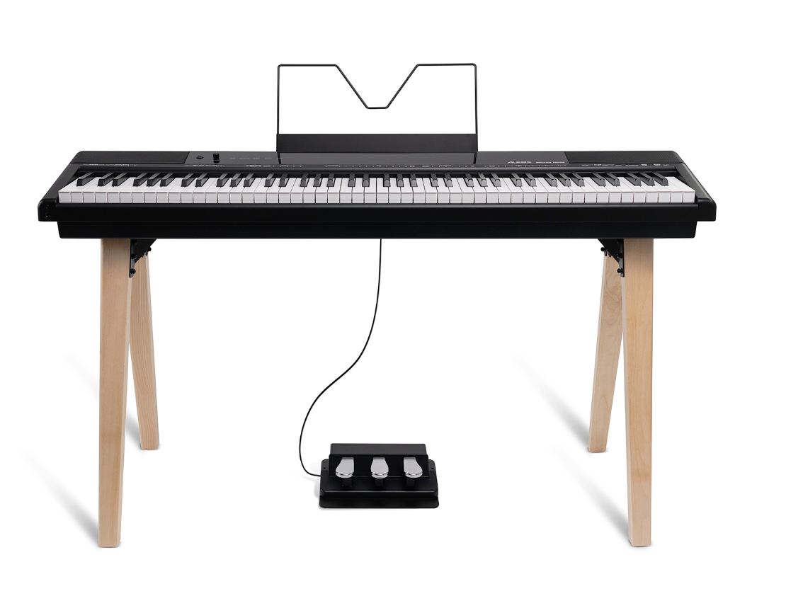 Alesis RECITALHOME 88-Key Contemporary Digital Piano w/Wood Stand - Black