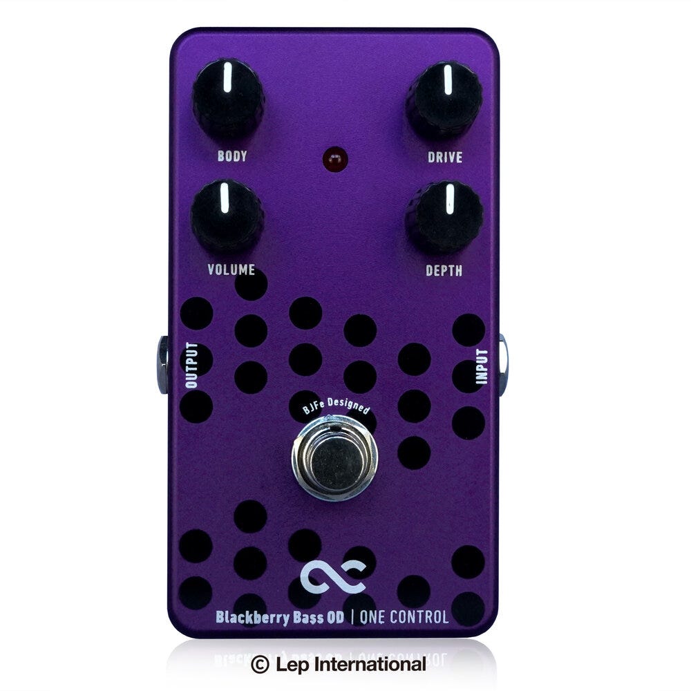 One Control BJFe Series Blackberry Bass OD Pedal