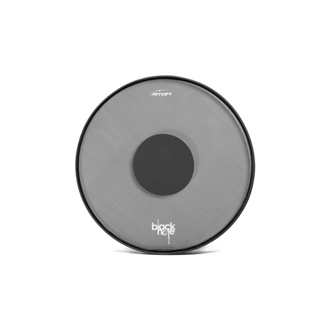 Rtom  8" Tom Black Hole Practice Pad - Snap-On - Tuneable