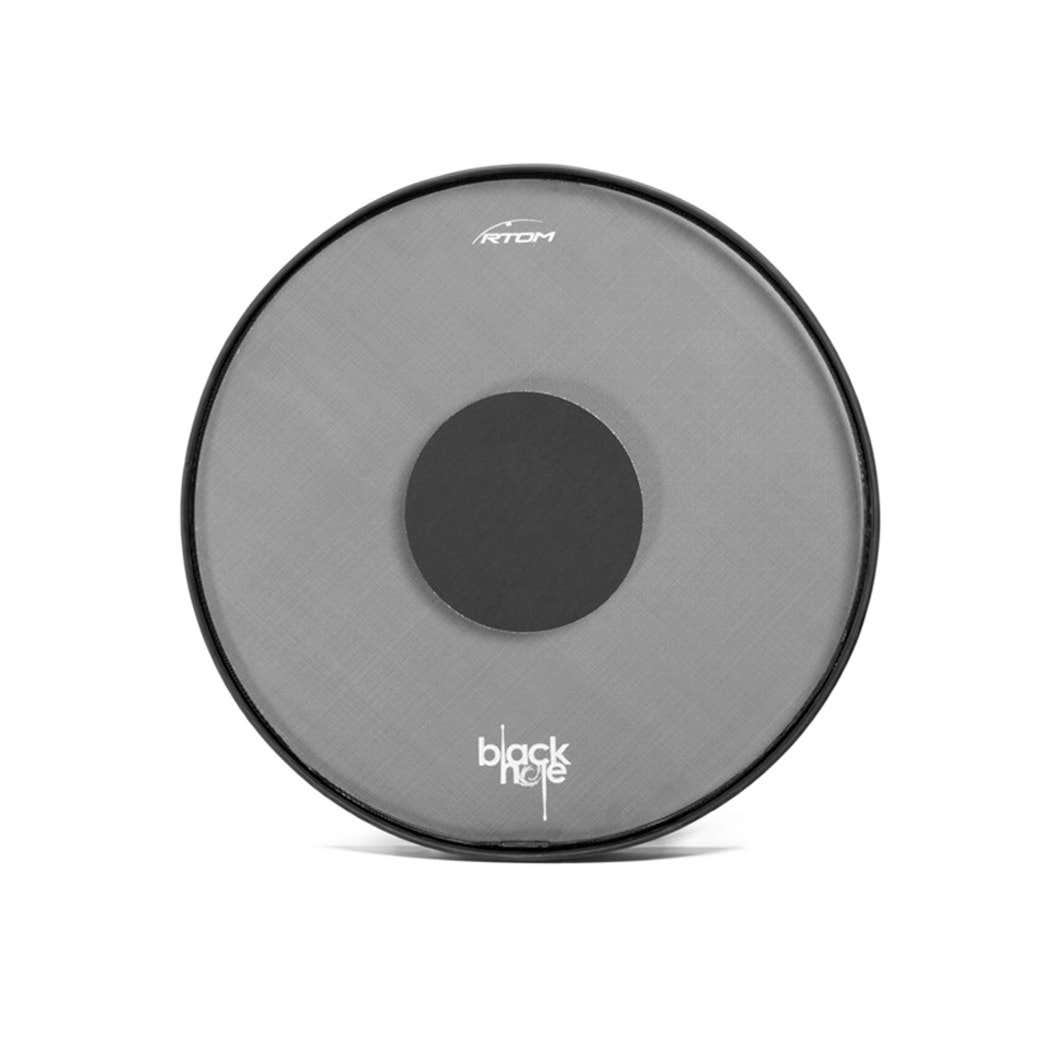 Rtom  10" Tom Black Hole Practice Pad - Snap-On - Tuneable