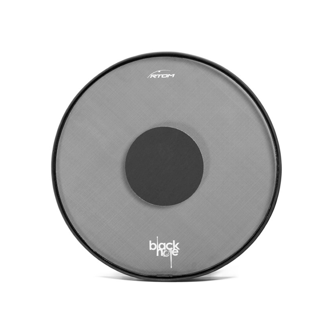 Rtom  13" Tom Black Hole Practice Pad - Snap-On - Tuneable