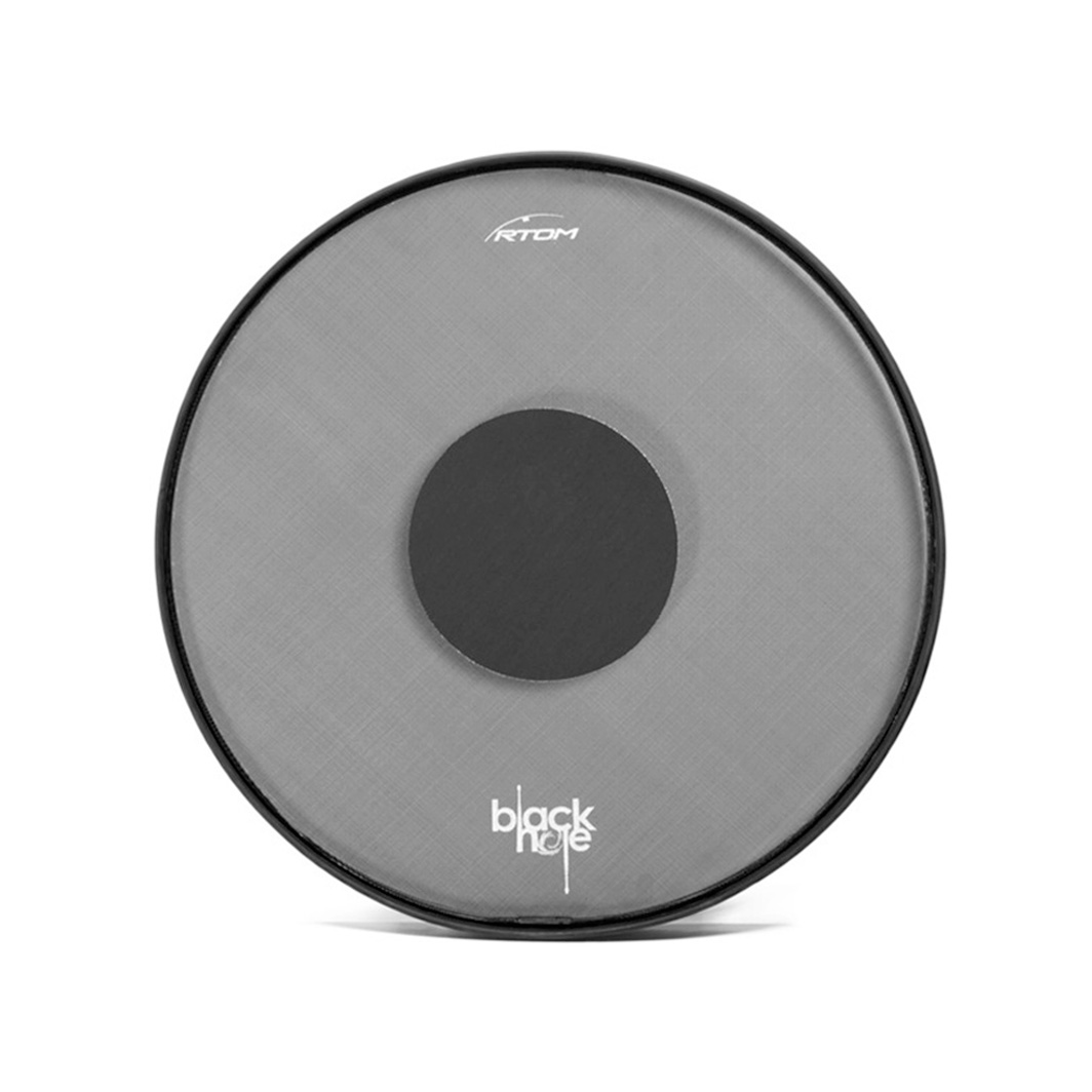 Rtom  14" Tom Black Hole Practice Pad - Snap-On - Tuneable