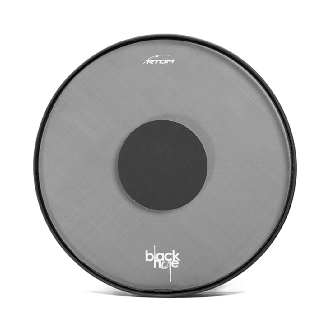 Rtom  16" Tom Black Hole Practice Pad - Snap-On - Tuneable
