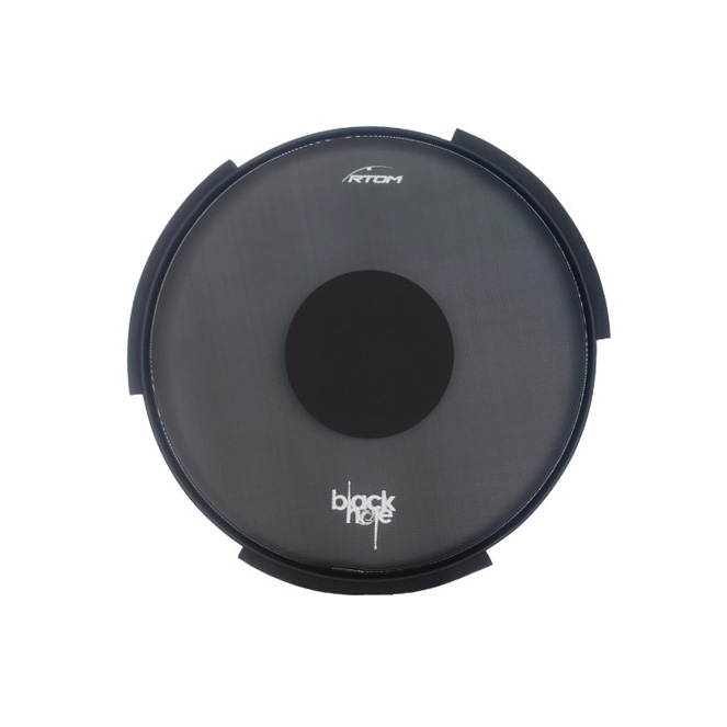 Rtom  18" Bass Drum Black Hole Practice Pad - Snap-On - Tuneable