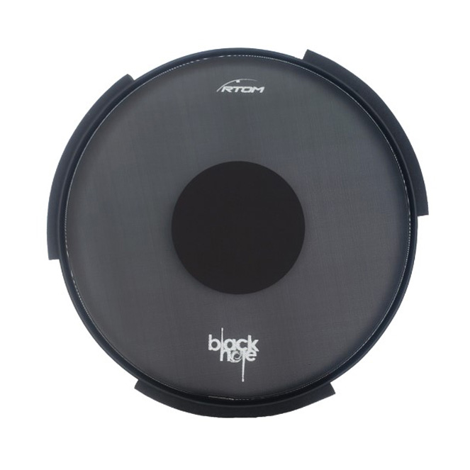 Rtom  22" Bass Drum Black Hole Practice Pad - Snap-On - Tuneable