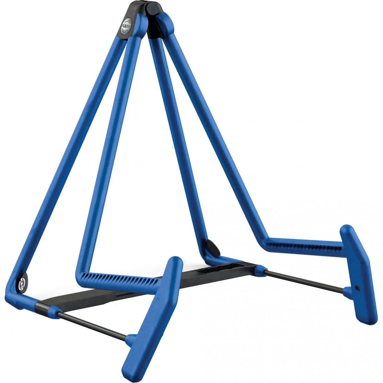 K&M Heli 2 Acoustic A-Frame Adjustable Guitar Stand - Blue (KM 17580)