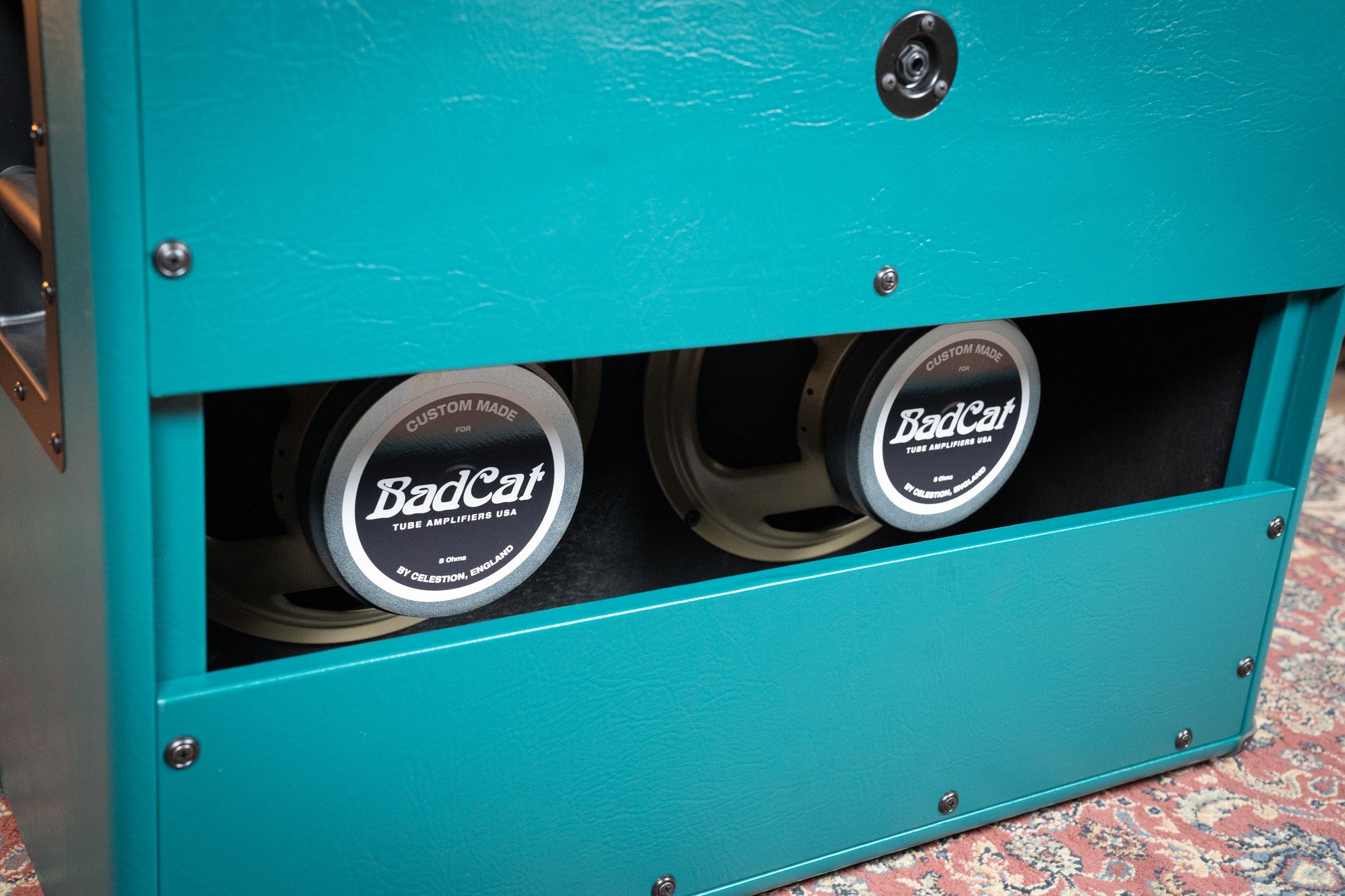 Bad Cat CUSTOM Era 30 2x12" Guitar Cab - Antique Green / Gold Piping