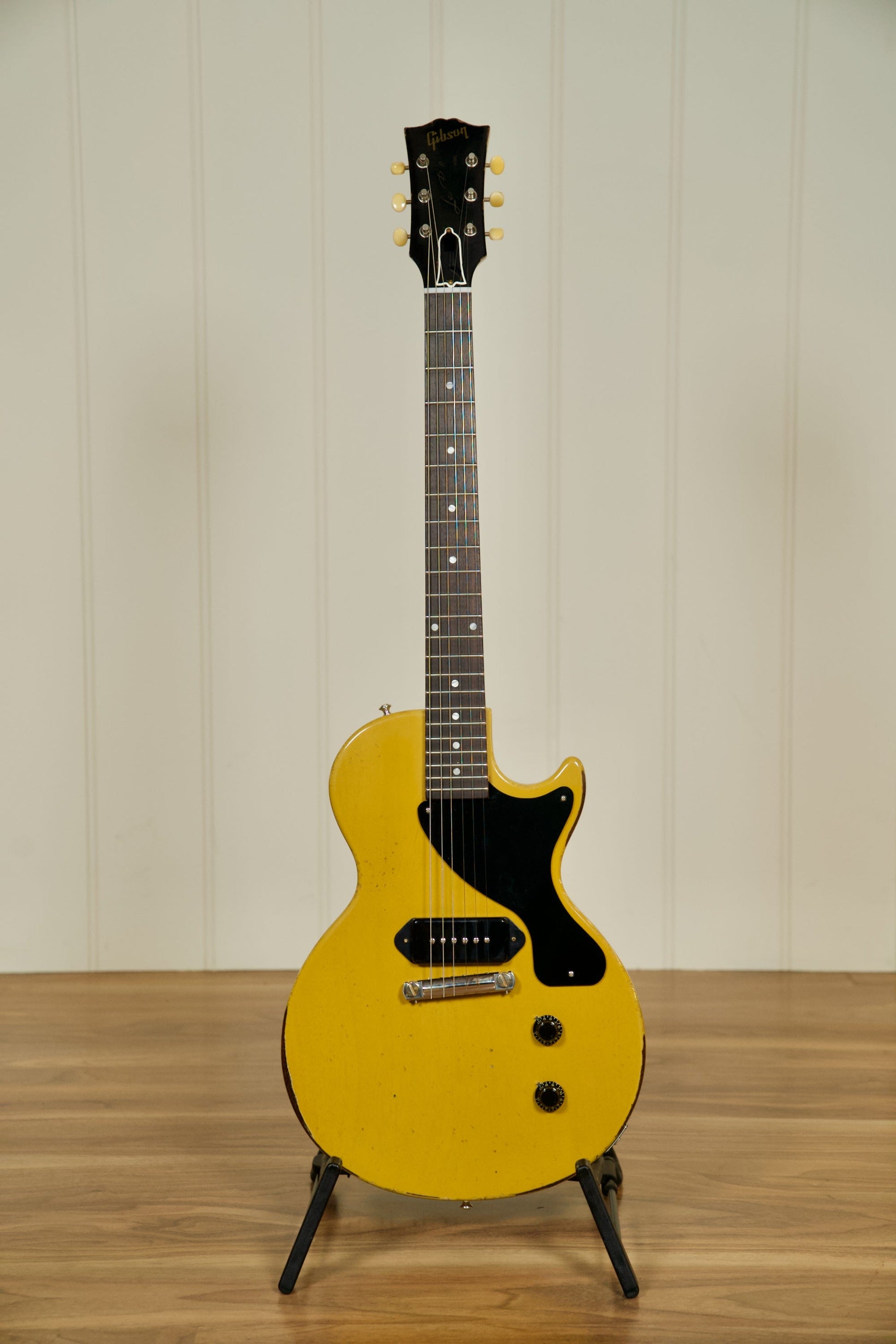 Gibson Murphy Lab 1957 Les Paul Junior Single Cut w/Case - TV Yellow Heavy Aged