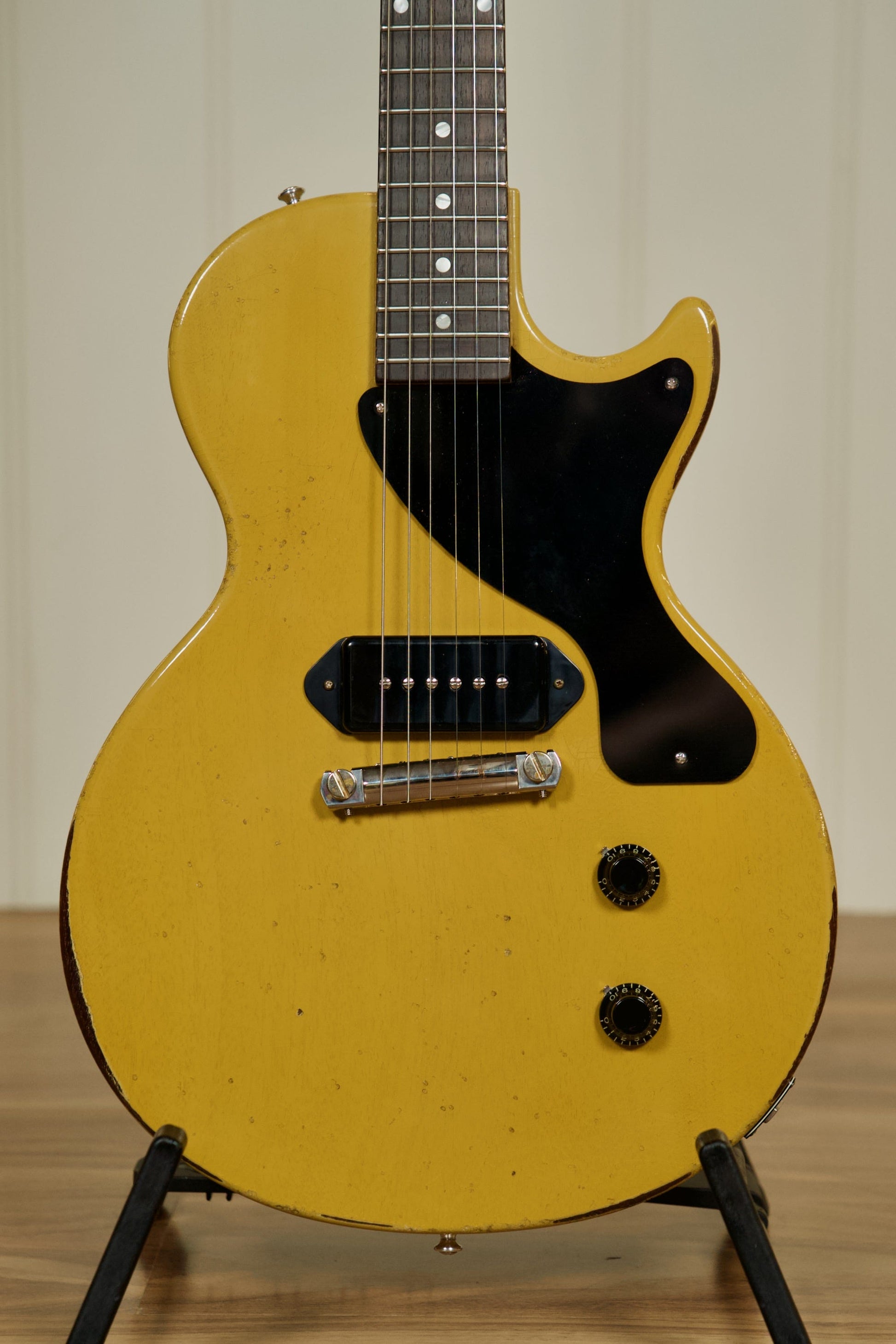 Gibson Murphy Lab 1957 Les Paul Junior Single Cut w/Case - TV Yellow Heavy Aged