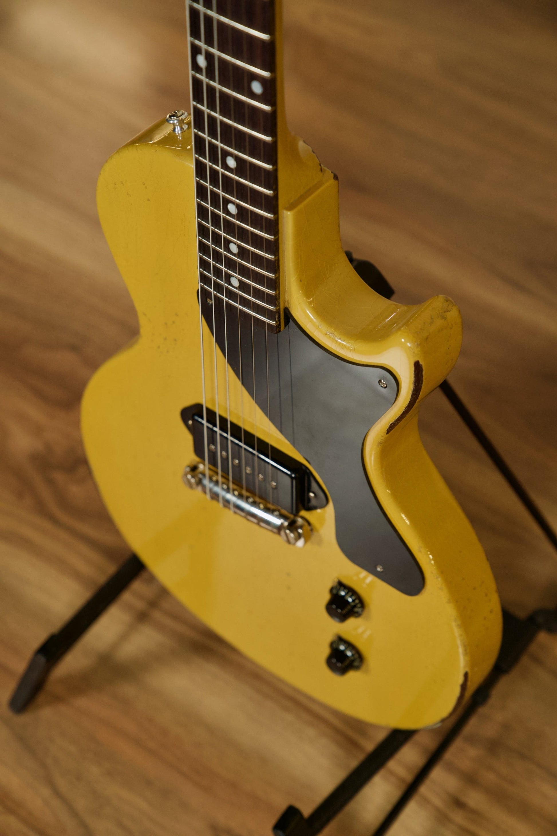 Gibson Murphy Lab 1957 Les Paul Junior Single Cut w/Case - TV Yellow Heavy Aged