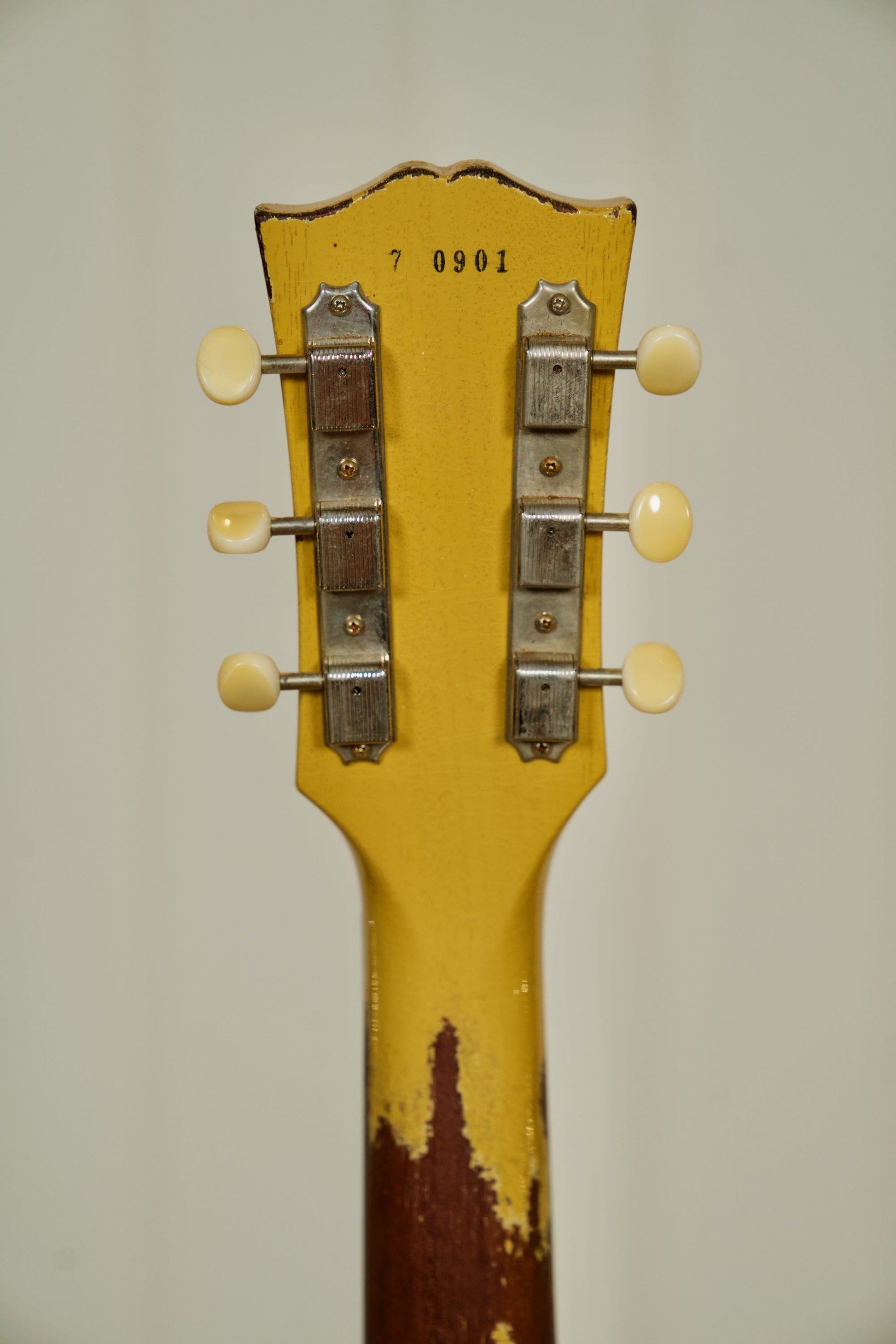 Gibson Murphy Lab 1957 Les Paul Junior Single Cut w/Case - TV Yellow Heavy Aged