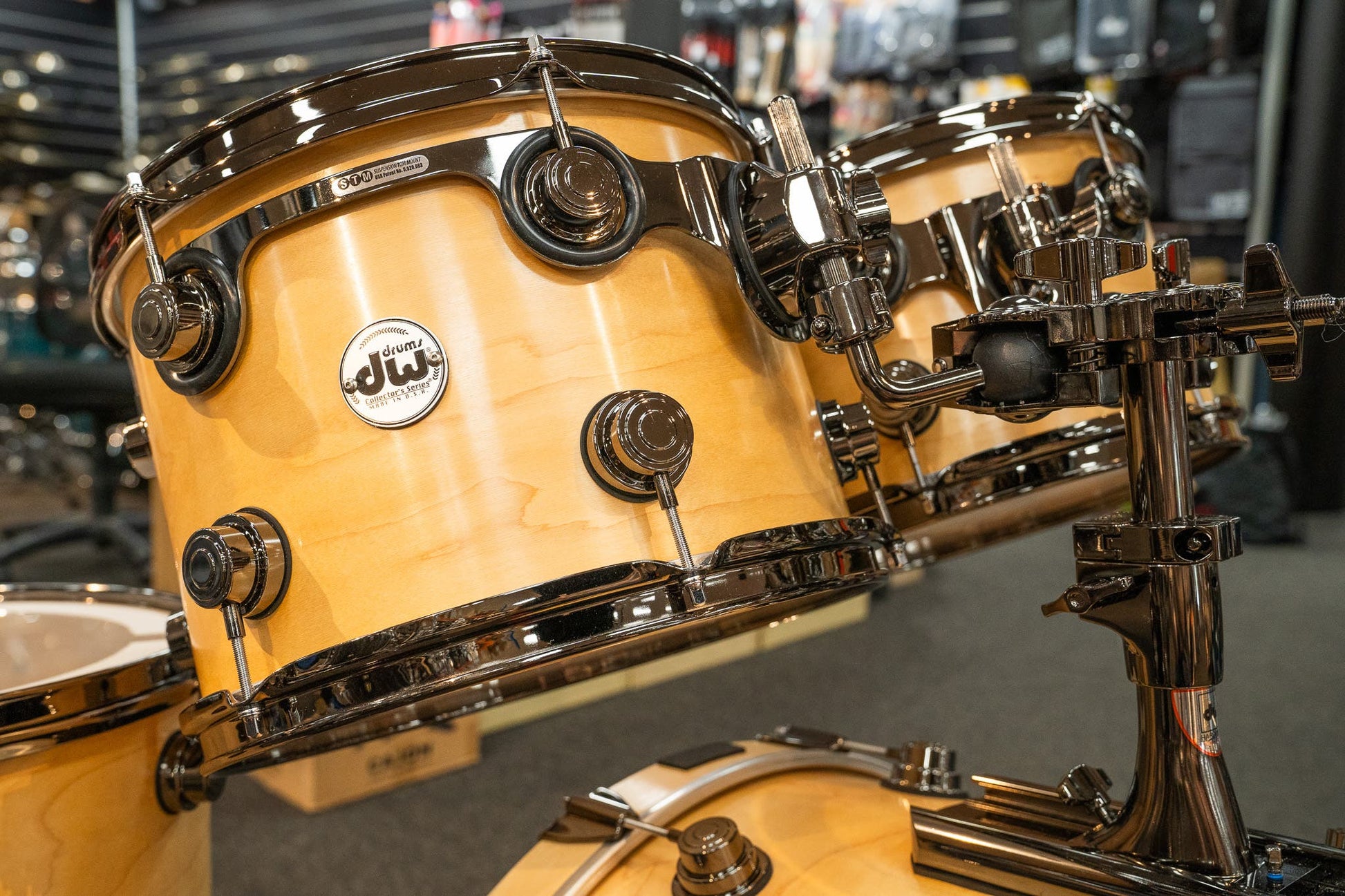 DW Collectors 4pc Drum Kit Shell Pack - Natural Satin Oil - Pre-Owned (Mint)