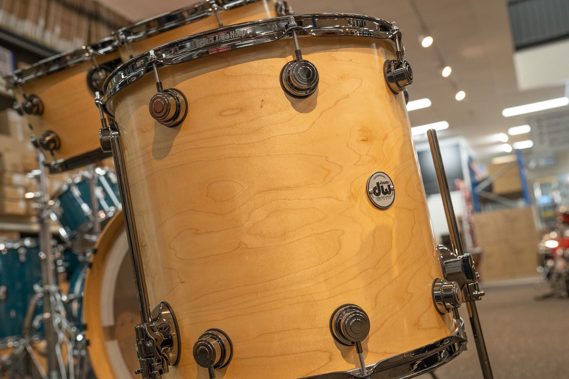 DW Collectors 4pc Drum Kit Shell Pack - Natural Satin Oil - Pre-Owned (Mint)