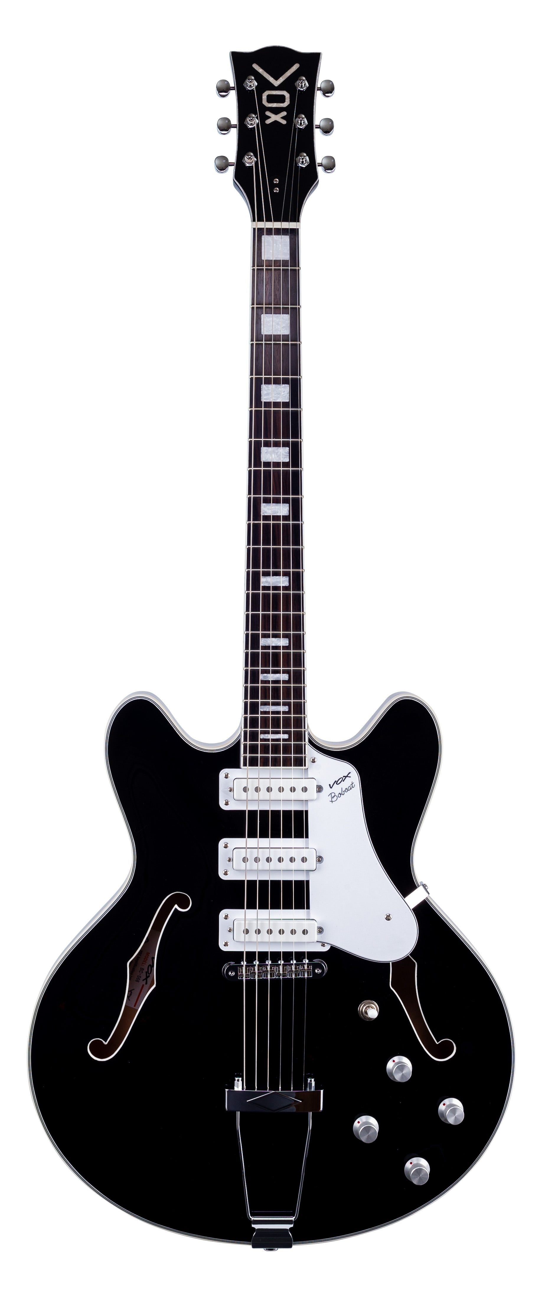 Vox Bobcat S66 Semi-Hollow Electric Guitar - Black