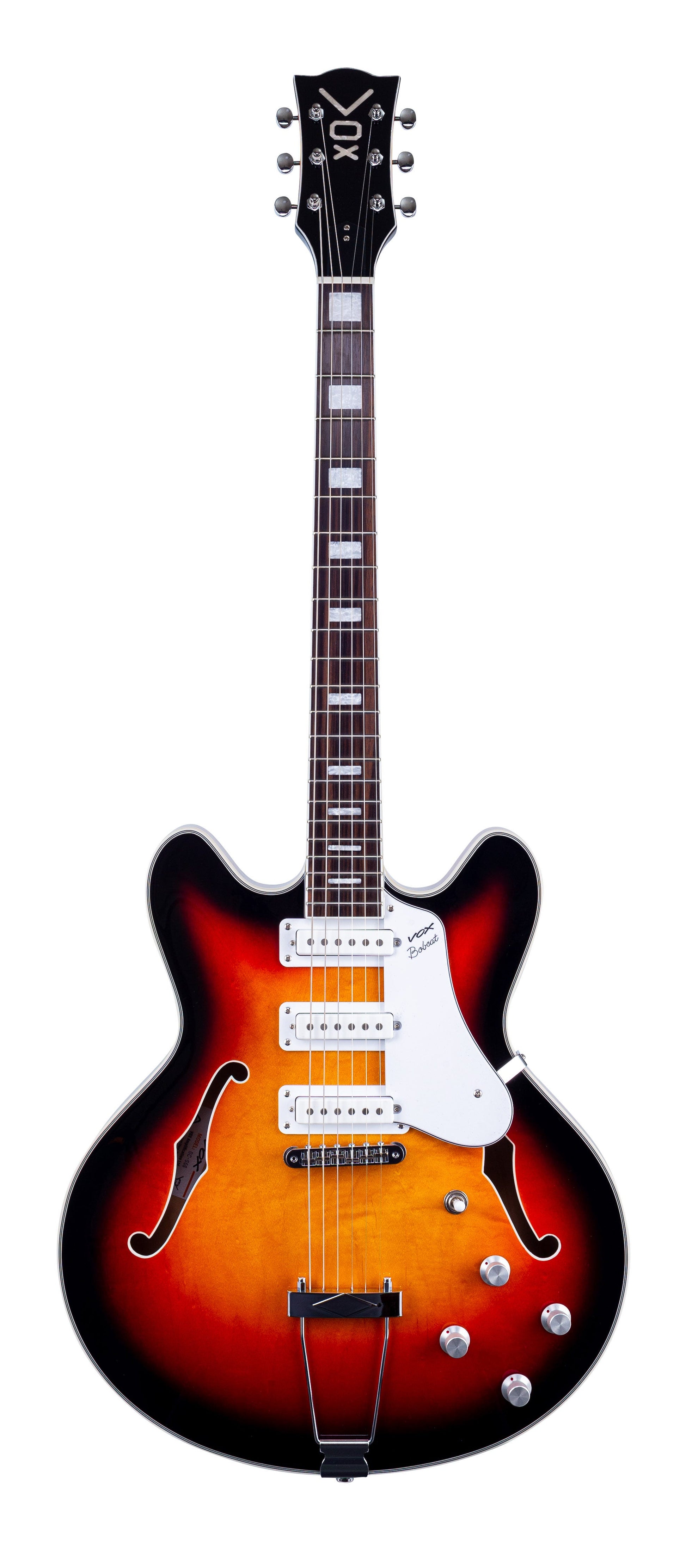 Vox Bobcat S66 Semi-Hollow Electric Guitar - Sunburst