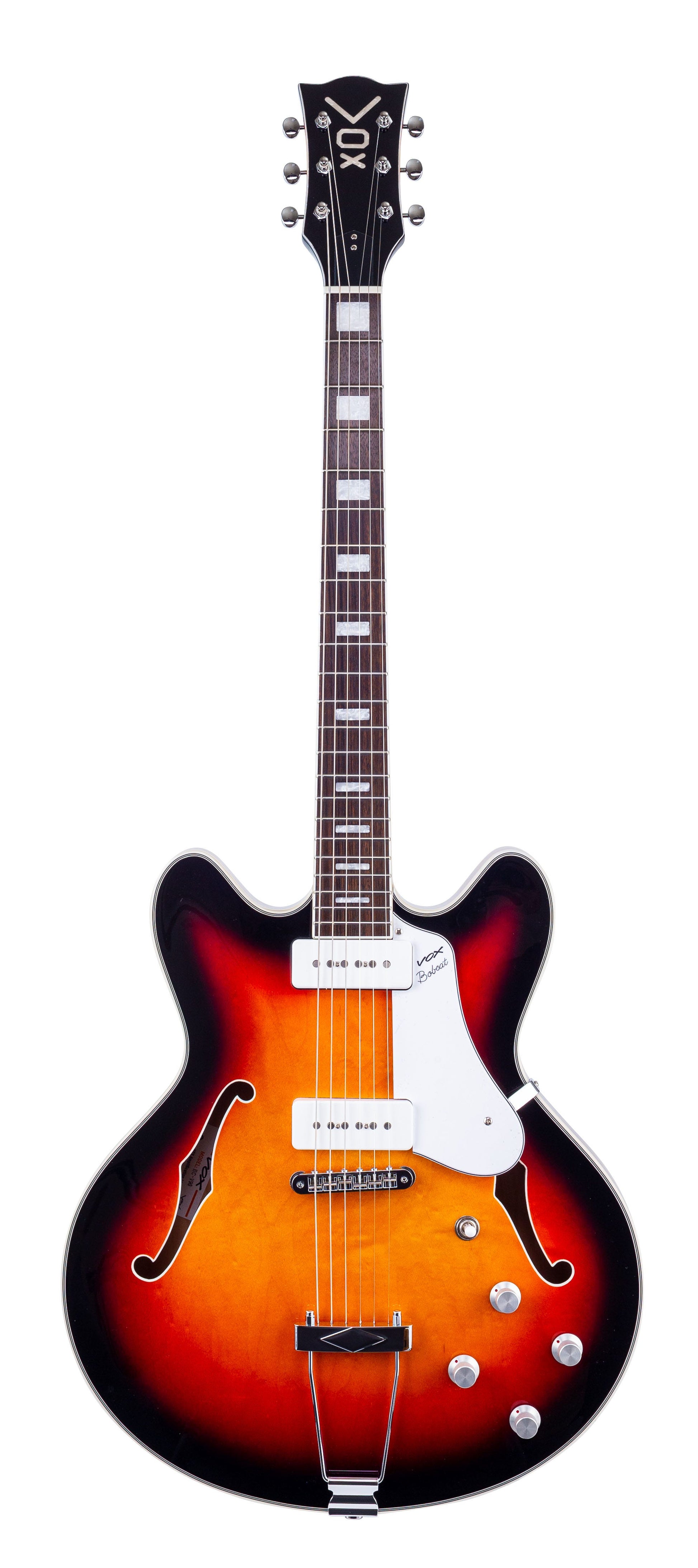 Vox Bobcat V90 Semi-Hollow Electric Guitar - Sunburst