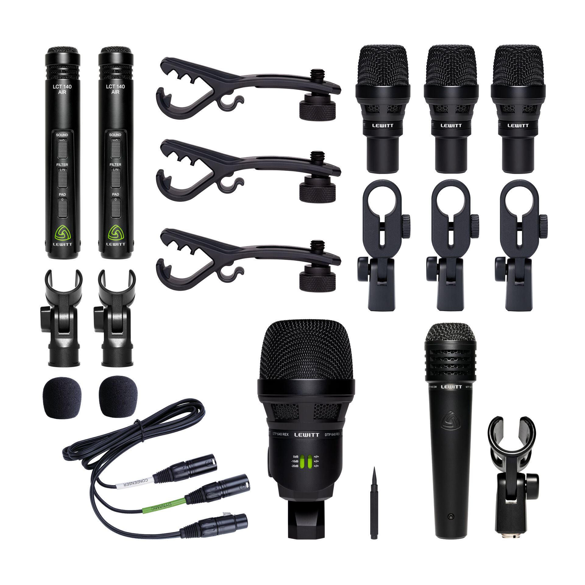 Lewitt Beatkit PRO 7pc Drum Microphone Pack