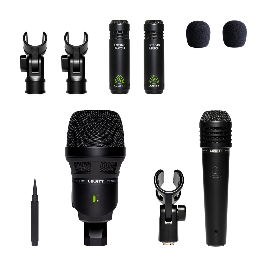 Lewitt Beatkit 4pc Drum Microphone Pack