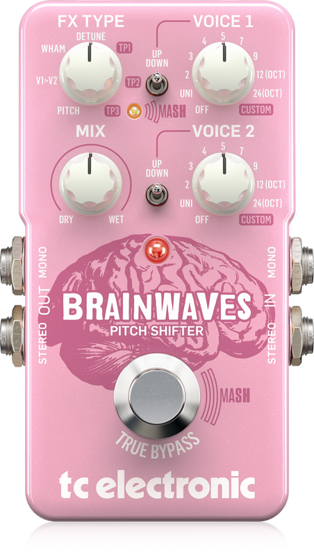 TC Electronic Brainwaves Pitch Shifter w/MASH Footswitch