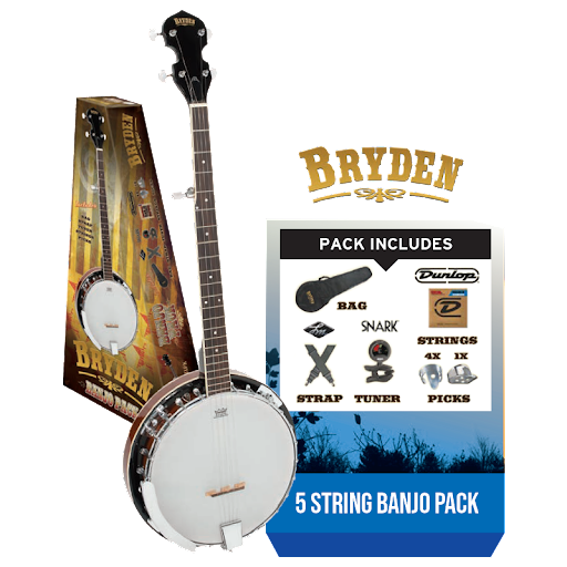 Bryden 5-String Banjo Package - Tobacco Sunburst