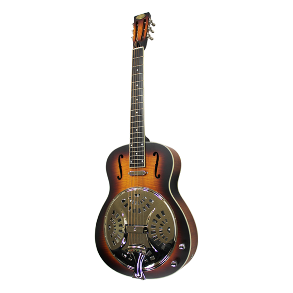 Bourbon Street Single Cone Resonator w/Case - Sunburst (BSR-1C-W)