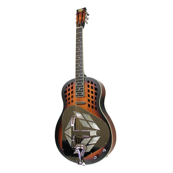 Bourbon Street BSR-3C-W Wood Body Tricone Resonator Guitar