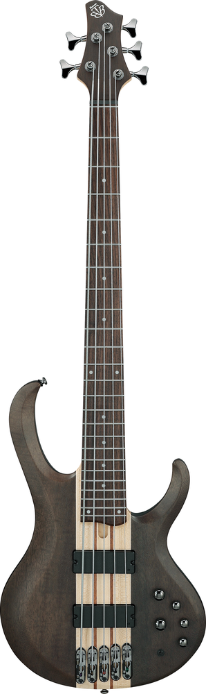 Ibanez BTB605 5 String Electric Bass - Transparent Gray Flat