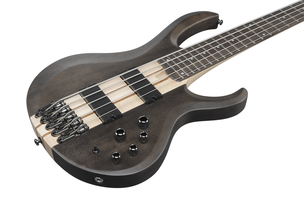 Ibanez BTB605 5 String Electric Bass - Transparent Gray Flat