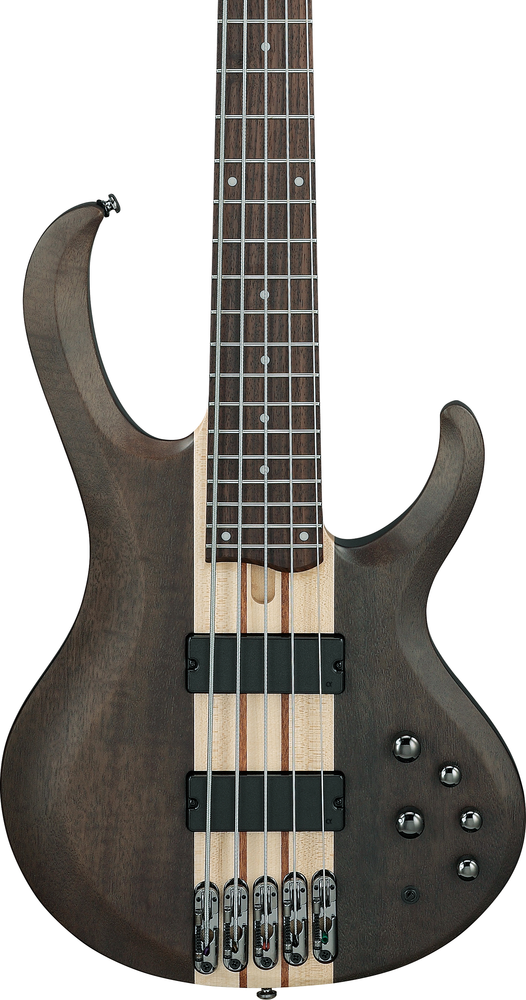 Ibanez BTB605 5 String Electric Bass - Transparent Gray Flat