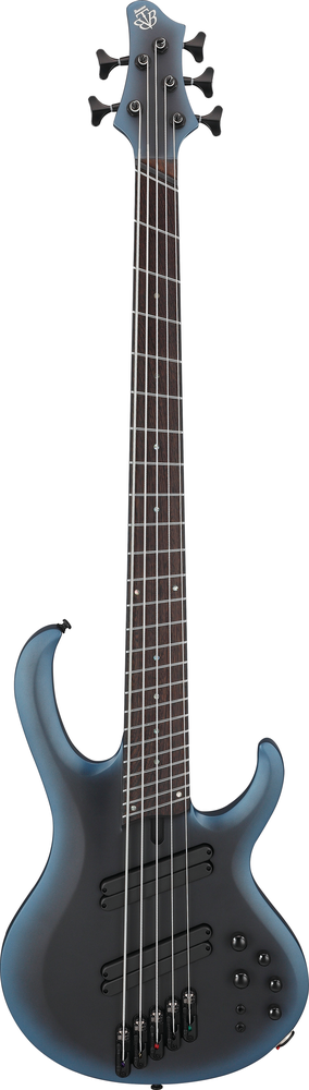 Ibanez BTB605MS 5 String Electric Bass w/ Case - Midnight Arctic Ocean Matte