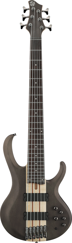Ibanez BTB606 6 String Electric Bass - Transparent Gray Flat