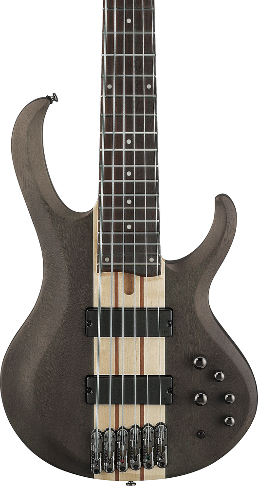Ibanez BTB606 6 String Electric Bass - Transparent Gray Flat