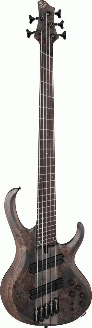 Ibanez BTB805MS TGF 5-String Multi-Scale Electric Bass - Transparent Gray Flat