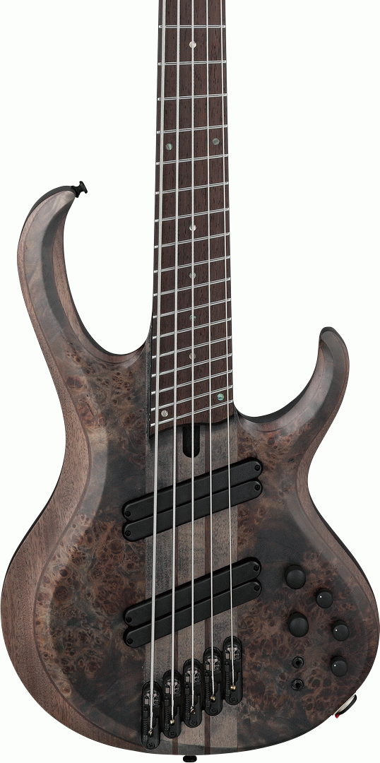 Ibanez BTB805MS TGF 5-String Multi-Scale Electric Bass - Transparent Gray Flat