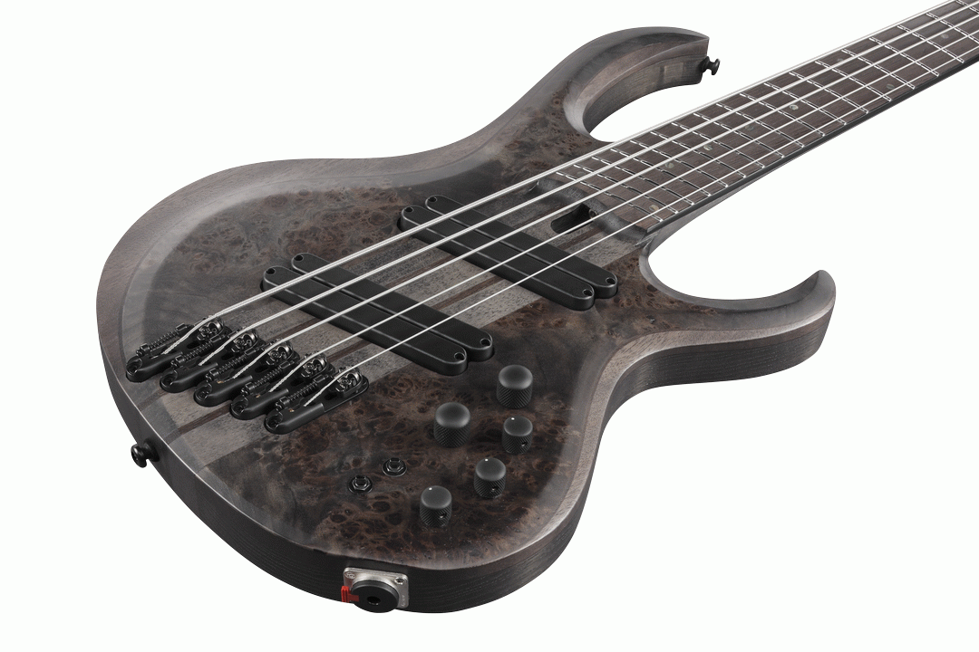 Ibanez BTB805MS TGF 5-String Multi-Scale Electric Bass - Transparent Gray Flat