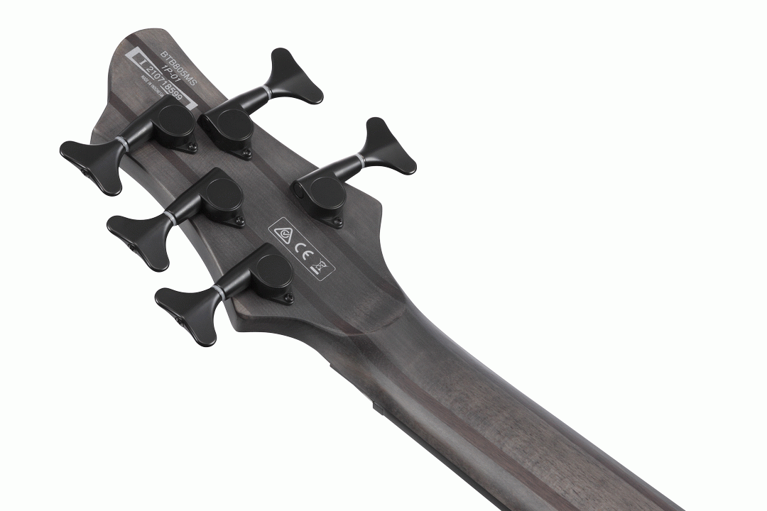 Ibanez BTB805MS TGF 5-String Multi-Scale Electric Bass - Transparent Gray Flat