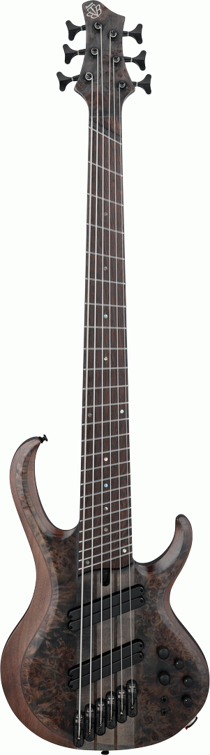 Ibanez BTB806MS TGF 6-String Multi-Scale Electric Bass - Transparent Gray Flat