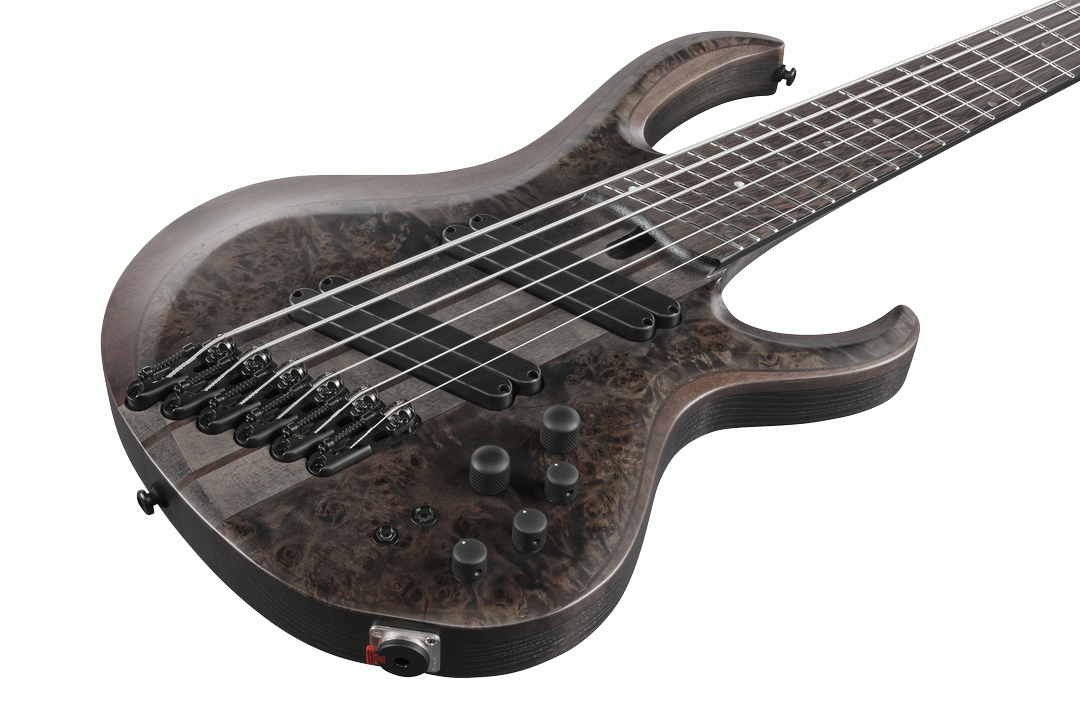 Ibanez BTB806MS TGF 6-String Multi-Scale Electric Bass - Transparent Gray Flat